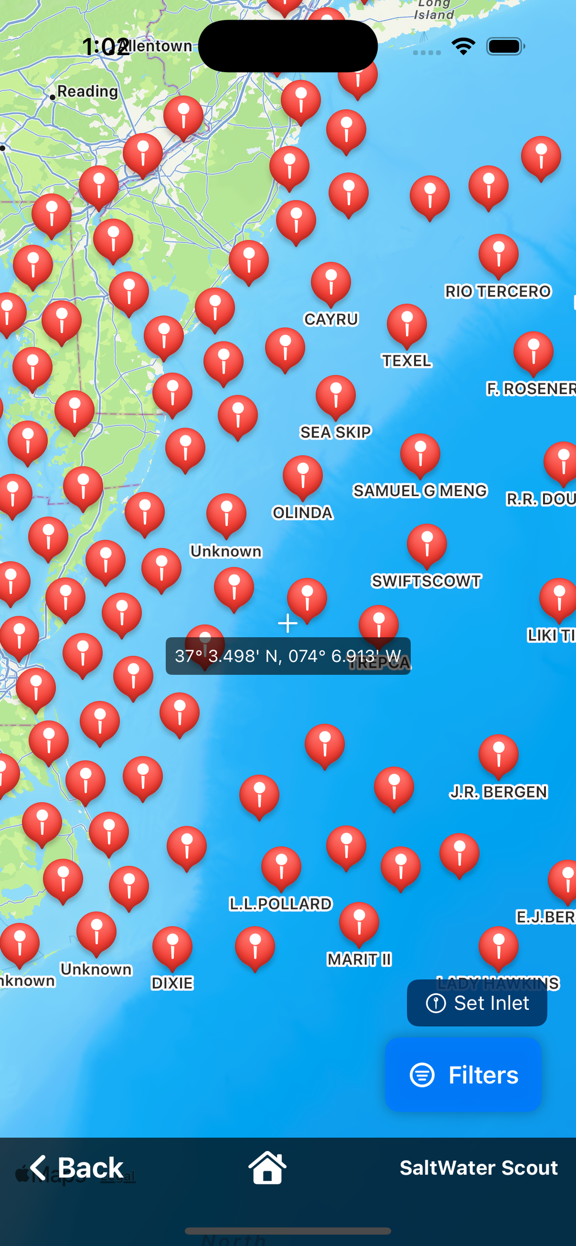 Shipwrecks by region